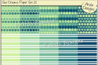 Sea Dreams Paper Set 21 for Creative and Practical Use
