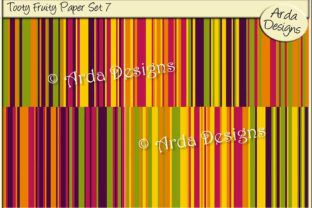 Tooty Fruity Paper Set 7 and 12x12 Inch Backing Papers – A Creative Essential for Every Artist