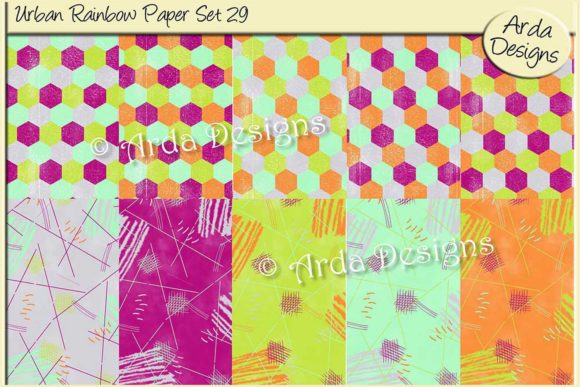 Urban Rainbow Paper Set 29: A Practical Solution for Creative and Organized Workspaces