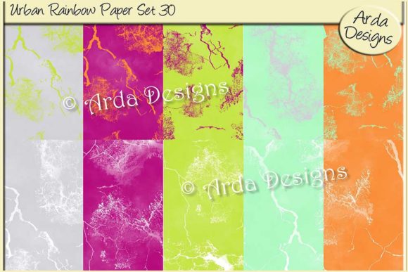 Urban Rainbow Paper Set 30