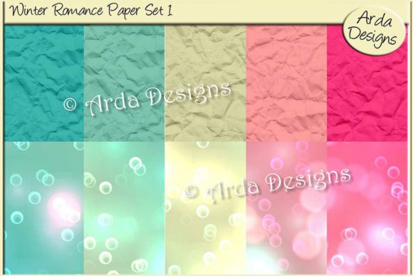 Winter Romance Paper Set 1